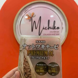 Nattokinase Nano Nichiei Bussan 120 viên - mặt trước hộp