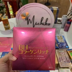 Collagen Beautiful Habit Rich Nichiei Bussan 30 gói - hộp sản phẩm
