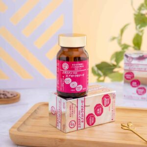 Lọ và hộp Elastin Plus Nattokinase Hokoen 80 viên