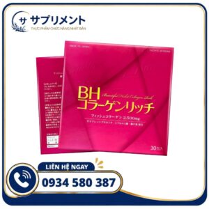 Bột uống Collagen Beautiful Habit Rich Nichiei Bussan 30 gói