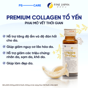 Collagen Yến Fine Japan hỗ trợ tăng độ ẩm và độ đàn hồi cho da