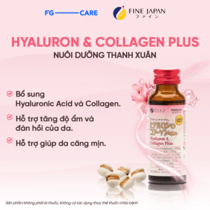 Collagen Hyaluron Fine Japan bổ sung hyaluronic acid và collagen