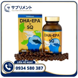 Viên uống Dầu Cá DHA EPA + SQ Nichiei Bussan Nhật Bản 330 viên