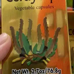 Mặt trước hộp viên uống đông trùng hạ thảo Fine Japan Cordyceps 120 viên, 640mg x 120 viên
