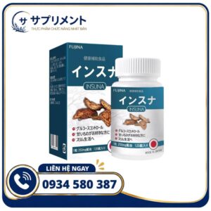 Viên uống Hỗ Trợ Đường Huyết Insuna Fujina Nhật Bản 120 viên