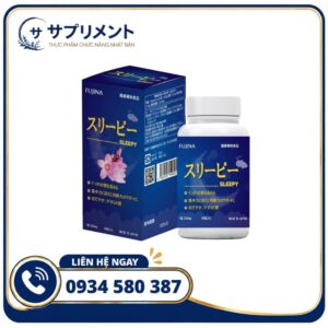 Viên uống Hỗ Trợ Ngủ Ngon Sleepy Fujina Nhật Bản 80 viên
