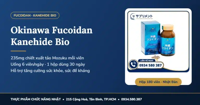 Okinawa Fucoidan Kanehide Bio: thành phần, cách dùng, giá