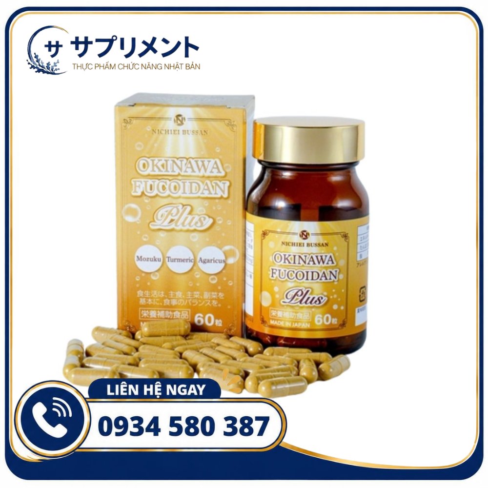 Viên uống Okinawa Fucoidan Plus 60 viên Viên uống Okinawa Fucoidan Plus 60 viên