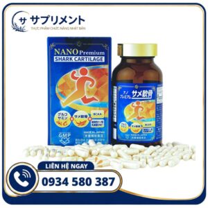 Viên uống Sụn Vi Cá Mập Nano Premium Nichiei Bussan 150 viên