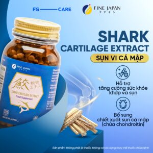 Sụn vi cá mập Fine Japan Shark Cartilage Extract lọ 520 viên