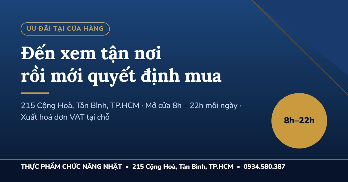 Ưu đãi khi mua trực tiếp tại cửa hàng 215 Cộng Hoà