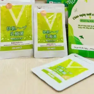 Túi Kaicho 248 viên, 124 viên và 24 viên 快朝ハーブ乳酸菌 mặt trước, in 機能性表示食品 G1151